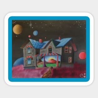 Dreamlike House Sticker